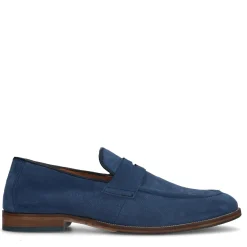 Blauwe Suede Penny Loafers^Sacha Cheap