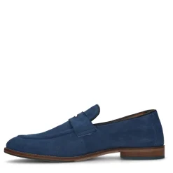 Blauwe Suede Penny Loafers^Sacha Cheap