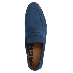 Blauwe Suede Penny Loafers^Sacha Cheap