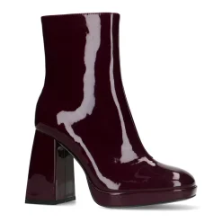 Bordeaux Enkelboots Met Hak^Sacha Fashion