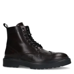 Bordeaux Leren Veterboots^Sacha Best