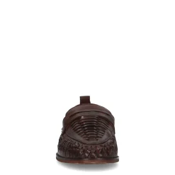 Bruine Gevlochten Leren Loafers^Sacha New