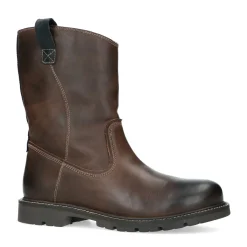 Bruine Leren Boots Met Imitatiebont^Sacha Hot