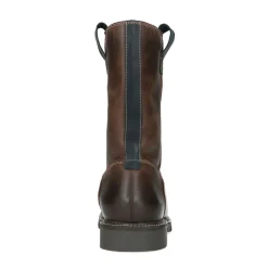 Bruine Leren Boots Met Imitatiebont^Sacha Hot