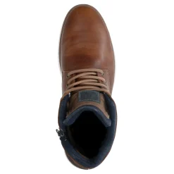 Bruine Leren Veterboots^Sacha Outlet