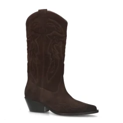Bruine Suede Cowboylaarzen^Sacha Flash Sale