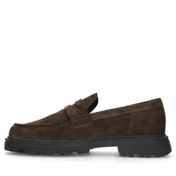 Bruine Suede Loafers^Sacha Discount