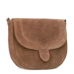 Bruine Suede Schoudertas^Sacha Clearance