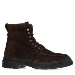 Bruine Suede Veterboots^Sacha Online