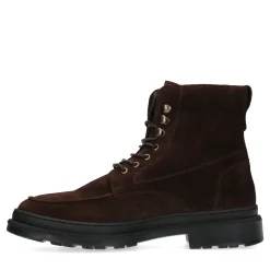 Bruine Suede Veterboots^Sacha Online