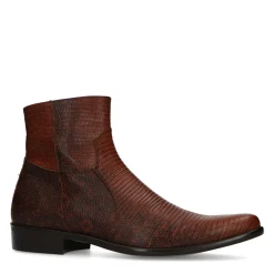 Bruine Western Boots Met Snakeskin^Sacha Sale
