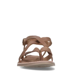 Camel Leren Sandalen Met Gekruiste Bandjes^Sacha Discount