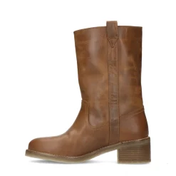 Cognac Leren Laarzen^Sacha New