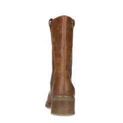 Cognac Leren Laarzen^Sacha New
