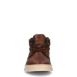 Cognac Leren Veterboots^Sacha Online