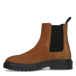 Cognac Suede Chelsea Boots^Sacha New