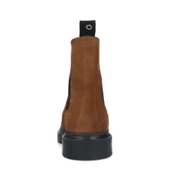 Cognac Suede Chelsea Boots^Sacha New