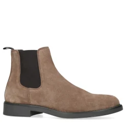 Cognac Suede Chelsea Boots^Sacha New