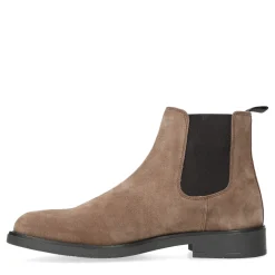 Cognac Suede Chelsea Boots^Sacha New