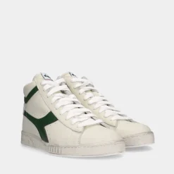 Diadora Game L High Waxed White Heren Sneakers^Sacha Discount