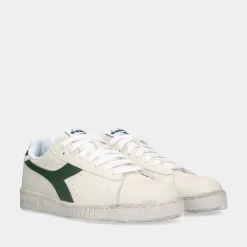 Diadora Game L Low Waxed White/Fogliage Dames Sneakers^Sacha Outlet