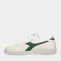 Diadora Game L Low Waxed White/Fogliage Dames Sneakers^Sacha Outlet