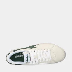 Diadora Game L Low Waxed White/Fogliage Dames Sneakers^Sacha Outlet