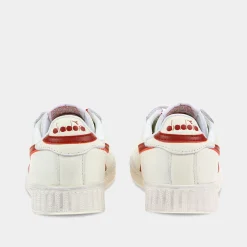 Diadora Game L Low Waxed Wit/Rood Dames^Sacha Discount