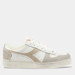 Diadora Magic Basket Low Wit/Roze Dames^Sacha Discount