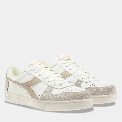 Diadora Magic Basket Low Wit/Roze Dames^Sacha Discount