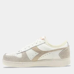 Diadora Magic Basket Low Wit/Roze Dames^Sacha Discount