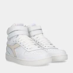 Diadora Magic Basket Mid Leather Wn White Dames Sneakers^Sacha Best