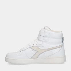 Diadora Magic Basket Mid Leather Wn White Dames Sneakers^Sacha Best
