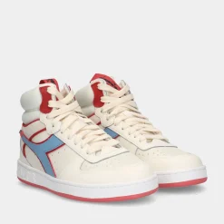Diadora Magic Basket Mid Label White Dames Sneakers^Sacha Sale