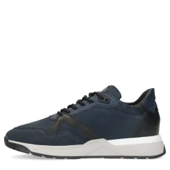 Donkerblauwe Leren Sneakers^Sacha Cheap