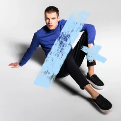 Donkerblauwe Loafers Met Witte Zool^Sacha Best Sale