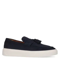 Donkerblauwe Suede Loafers Met Kwastjes^Sacha Clearance