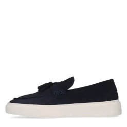 Donkerblauwe Suede Loafers Met Kwastjes^Sacha Clearance
