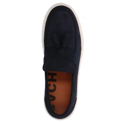 Donkerblauwe Suede Loafers Met Kwastjes^Sacha Clearance