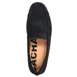 Donkerblauwe Suede Mocassin Loafers^Sacha New