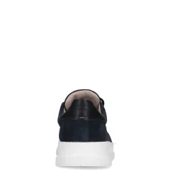 Donkerblauwe Suede Sneakers^Sacha Fashion