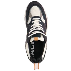 Donkerblauwe Suede Sneakers Met Lichtgrijze Details^Sacha Discount