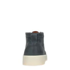 Donkerblauwe Suede Veterboots^Sacha Online