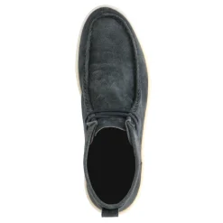 Donkerblauwe Suede Veterboots^Sacha Online