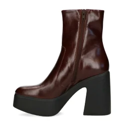 Donkerbruine Enkellaarzen Met Hak^Sacha Clearance