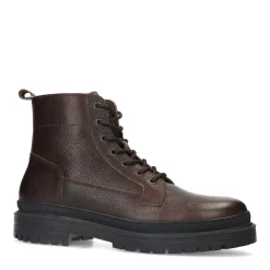 Donkerbruine Leren Veterboots^Sacha Cheap