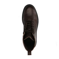 Donkerbruine Leren Veterboots^Sacha Cheap