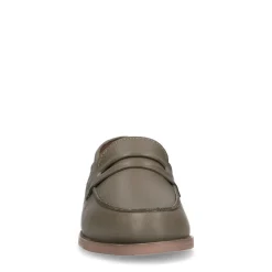 Donkergroene Leren Penny Loafers^Sacha Cheap