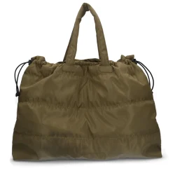 Donkergroene Puffy Doorgestikte Shopper^Sacha Sale