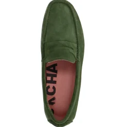 Donkergroene Suede Mocassin Loafers^Sacha Discount